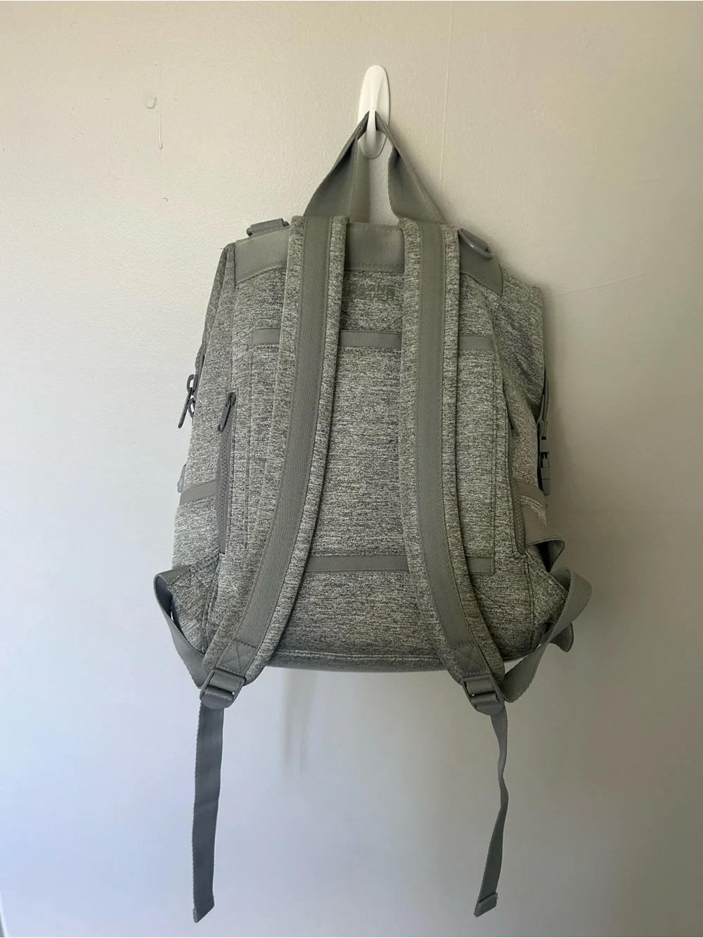 Dagne Dover Heather Gray Baby Bag Backpack size large.